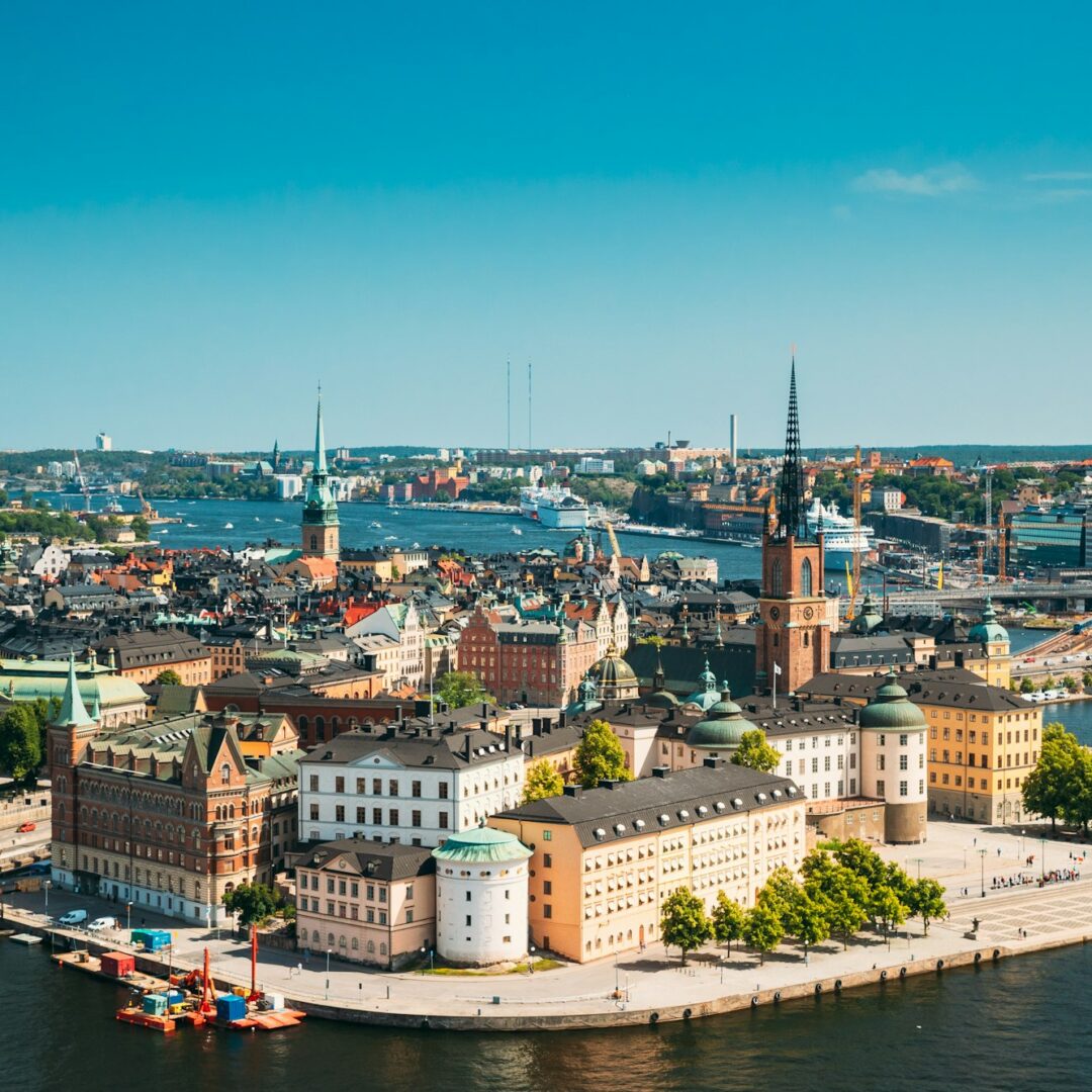 Stockholm, Sweden. Riddarholm Church, The Burial Place Of Swedish Monarchs On The Island Of